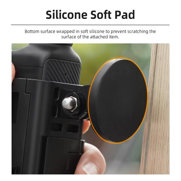 For DJI Osmo Pocket 3 Flymile Magnetic Bracket Fixed Base Back Clip Adapter Bezel Accessories