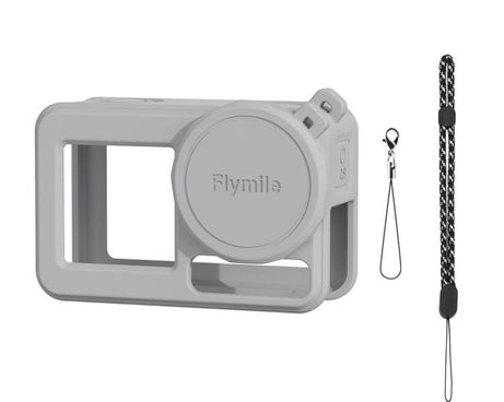 For DJI Osmo Action 3 / 4 / 5 Pro Flymile Silicone Cover Sport Camera Lens Drop Cases