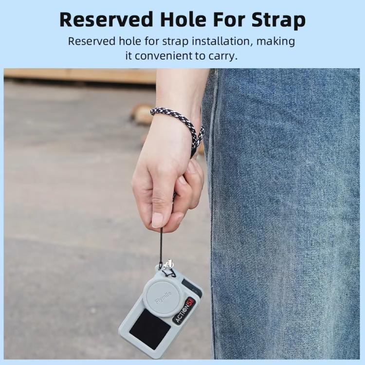 For DJI Osmo Action 3 / 4 / 5 Pro Flymile Silicone Cover Sport Camera Lens Drop Cases