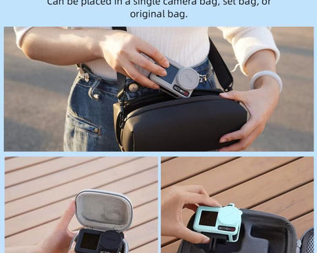 For DJI Osmo Action 3 / 4 / 5 Pro Flymile Silicone Cover Sport Camera Lens Drop Cases