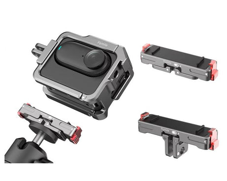 For Insta360 GO 3 / 3S Flymile Magnetic Metal Quick Release Base Sports Camera Adapter Bracket, For Insta360 GO 3 / 3S