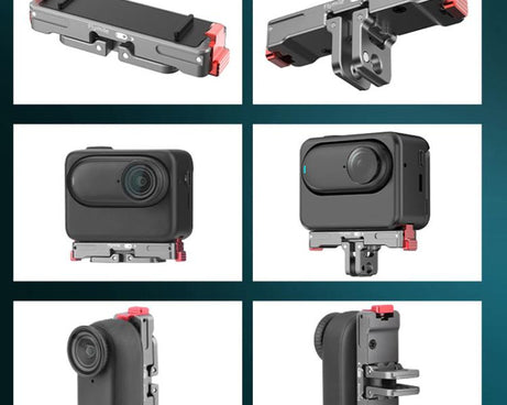 For Insta360 GO 3 / 3S Flymile Magnetic Metal Quick Release Base Sports Camera Adapter Bracket, For Insta360 GO 3 / 3S