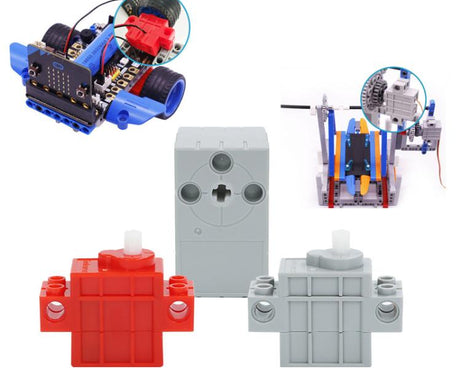 Programmable Geekservo For DIY Electronic Smart Car, Building Block Motor, Building Block Servo Gen 1, Building Block Servo Gen 2