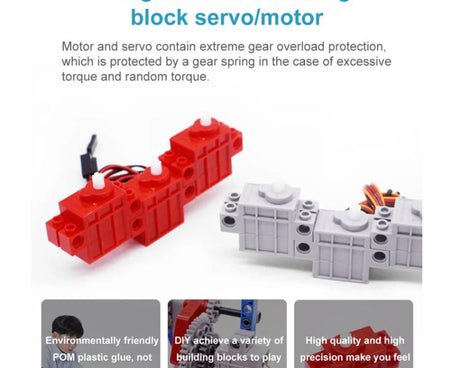 Programmable Geekservo For DIY Electronic Smart Car, Building Block Motor, Building Block Servo Gen 1, Building Block Servo Gen 2