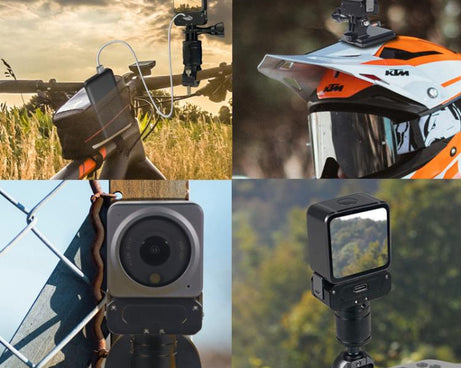 For DJI Osmo Action 2 Camera Magnetic Charging Base with 1/4 Inch & Arri Hole