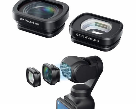For DJI Pocket 3 aMagisn Magnetic Filter Accessories, 0.72X Wide Lens