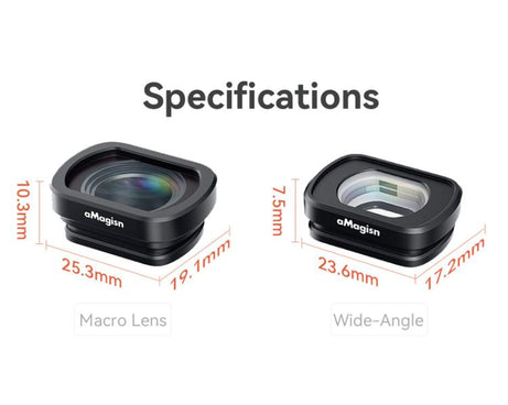 For DJI Pocket 3 aMagisn Magnetic Filter Accessories, 0.72X Wide Lens