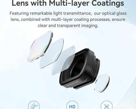 For DJI Pocket 3 aMagisn Magnetic Filter Accessories, 0.72X Wide Lens