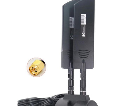 42dbi 5G Router External Antenna Outdoor Long Range WiFi Signal Coverage Booster, SMA Male Black, TS9 Black, SMA Male White, TS9 White