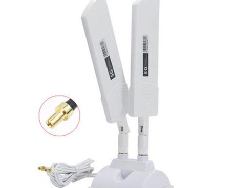 42dbi 5G Router External Antenna Outdoor Long Range WiFi Signal Coverage Booster, SMA Male Black, TS9 Black, SMA Male White, TS9 White