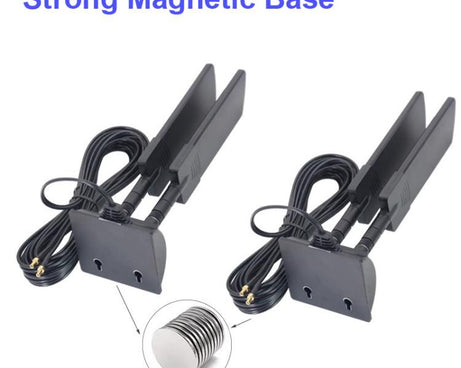 42dbi 5G Router External Antenna Outdoor Long Range WiFi Signal Coverage Booster, SMA Male Black, TS9 Black, SMA Male White, TS9 White