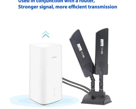 42dbi 5G Router External Antenna Outdoor Long Range WiFi Signal Coverage Booster, SMA Male Black, TS9 Black, SMA Male White, TS9 White