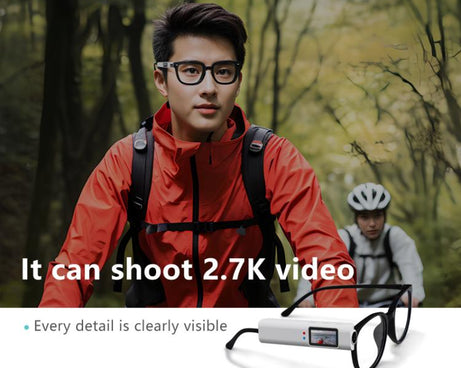 HD 2.7K FPV Eyeglasses Camera 0.96 inch IPS Color Screen Convenient Shooting
