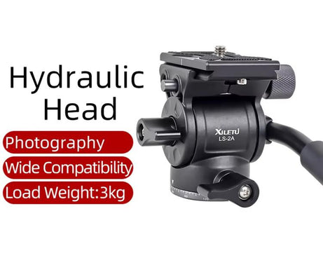 XILETU  LS-2A  Mini Hydraulic Damping Ball Head Tripod Head 360 Degree Panoramic Shooting