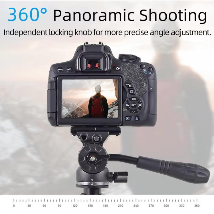 XILETU  LS-2A  Mini Hydraulic Damping Ball Head Tripod Head 360 Degree Panoramic Shooting