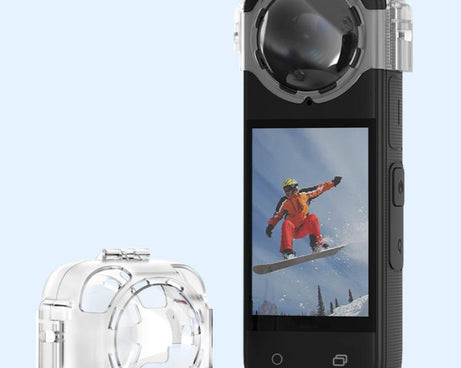 For Insta360 X4 HEPAIL AC37 Lens Anti-fog Snap-on Protective Mirror Front and Rear Lens Protectors, AC37