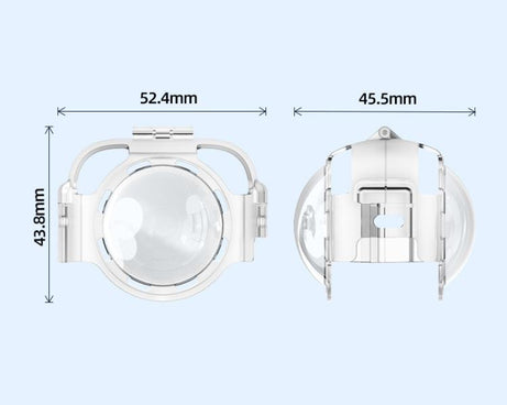 For Insta360 X4 HEPAIL AC37 Lens Anti-fog Snap-on Protective Mirror Front and Rear Lens Protectors, AC37