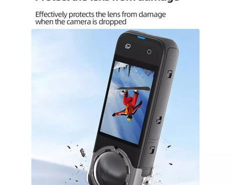 For Insta360 X4 HEPAIL AC37 Lens Anti-fog Snap-on Protective Mirror Front and Rear Lens Protectors, AC37