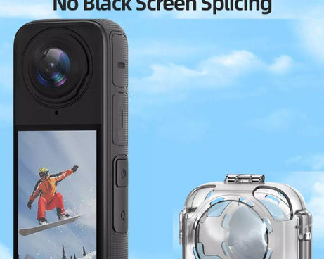 For Insta360 X4 HEPAIL AC37 Lens Anti-fog Snap-on Protective Mirror Front and Rear Lens Protectors, AC37