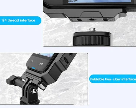 For Insta360 X4 / X3 HEPAIL AC56 Vertical Horizontal Magnetic Metal Bracket, AC56