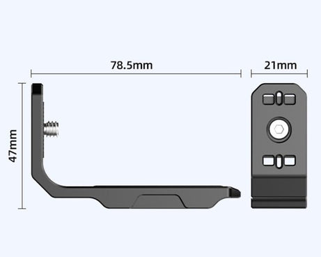For Insta360 X4 / X3 HEPAIL AC56 Vertical Horizontal Magnetic Metal Bracket, AC56