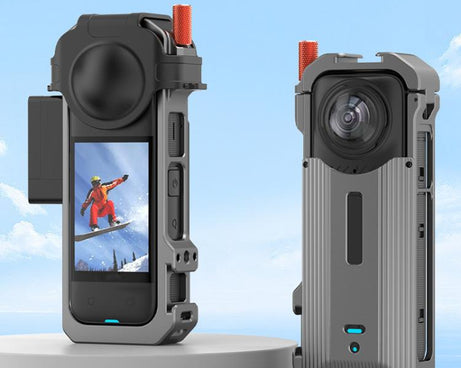 For Insta360 X4 HEPAIL Metal Heat Dissipation Magnetic Rabbit Cage, 0104