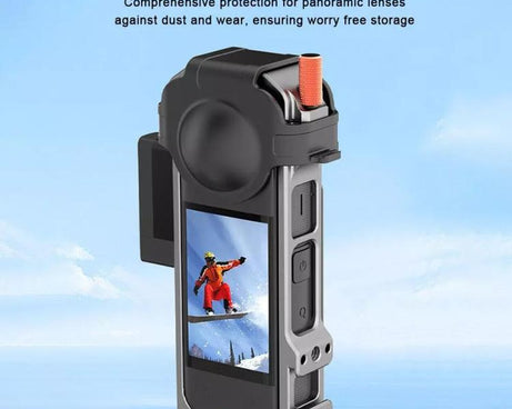 For Insta360 X4 HEPAIL Metal Heat Dissipation Magnetic Rabbit Cage, 0104