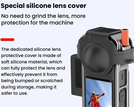 For Insta360 X4 HEPAIL Metal Heat Dissipation Magnetic Rabbit Cage, 0104