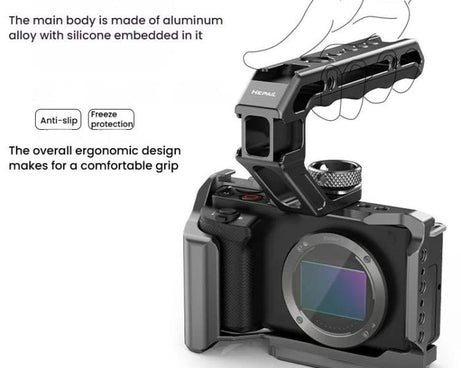 HEPAIL DSLR Camera Grip Rabbit Cage Universal Photographic Equipment Expansion Accessories Handheld, Arri, Cold Shoe, Slider