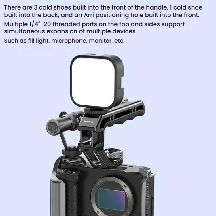 HEPAIL DSLR Camera Grip Rabbit Cage Universal Photographic Equipment Expansion Accessories Handheld, Arri, Cold Shoe, Slider