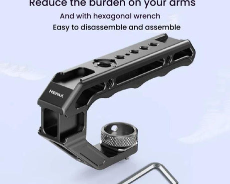 HEPAIL DSLR Camera Grip Rabbit Cage Universal Photographic Equipment Expansion Accessories Handheld, Arri, Cold Shoe, Slider