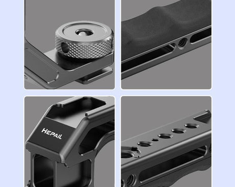HEPAIL DSLR Camera Grip Rabbit Cage Universal Photographic Equipment Expansion Accessories Handheld, Arri, Cold Shoe, Slider