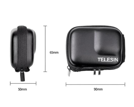 TELESIN Sports Camera Mini EVA Protective Storage Bag For GoPro HERO12 Black /11 Black /10 Black /9 Black
