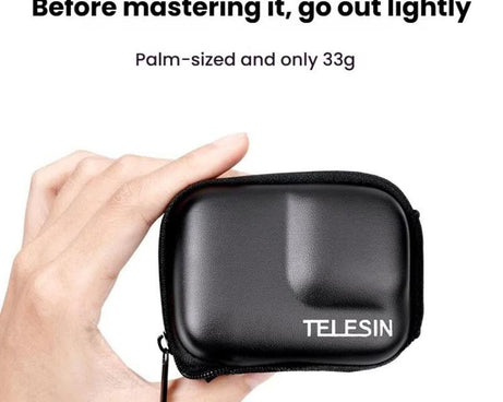 TELESIN Sports Camera Mini EVA Protective Storage Bag For GoPro HERO12 Black /11 Black /10 Black /9 Black