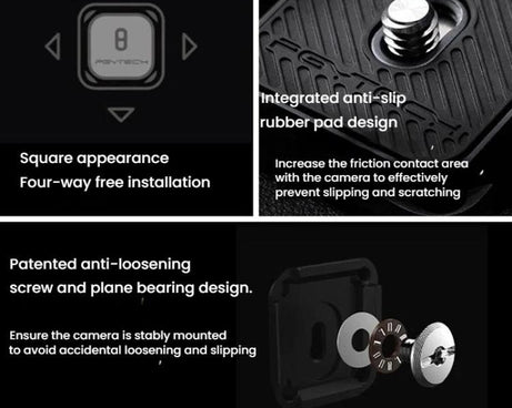 PGYTECH Camera Arca Quick Release Mount V2 Interface Tripod Accessory