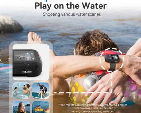 TELESIN T13 60m Sports Camera Wireless Bluetooth Remote Control For GoPro HERO13 Black /12 Black /11 Black /10 Black /9 Black /8 Black /Max