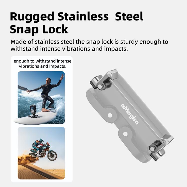 aMagisn Mini Quick Release Mount for Sports Cameras