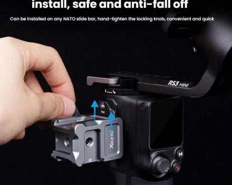 For DJI Ronin Series Stabilizer XILETU Quick Release NATO Clamp Cold Shoe Adapter, XDS-14