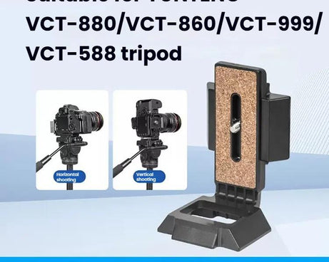 YUNTENG Vertical & Horizontal Quick Release Plate for VCT-691/VCT-6006/VCT-288/VCT-930
