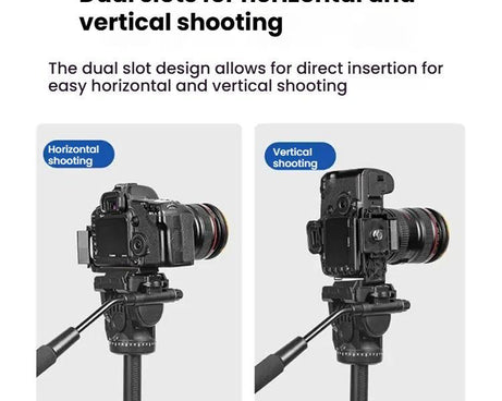YUNTENG Vertical & Horizontal Quick Release Plate for VCT-691/VCT-6006/VCT-288/VCT-930
