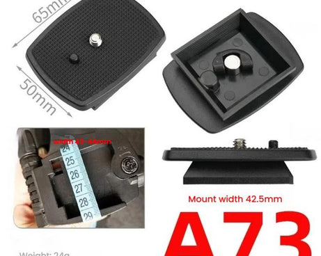 42.5mm Quick Release Plate For Tripod Smartphone/DSLR Camera Adapter