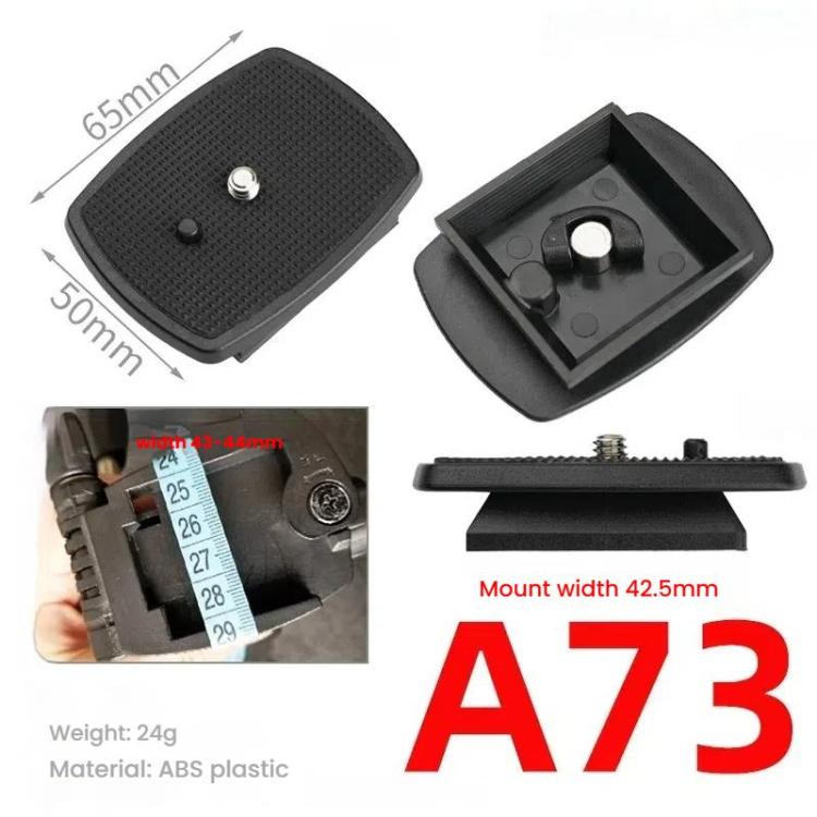 42.5mm Quick Release Plate For Tripod Smartphone/DSLR Camera Adapter