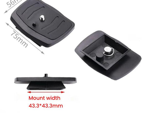 43.3mm Quick Release Plate For WeiFeng WT3560 ST3560 Tripod