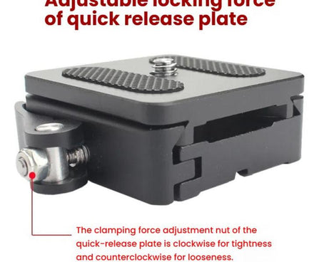 P50 Camera Quick Release Clamp & Plate Kit with 3/8 Inch Thread Thread For Stabilizers, Tripods, Monopods, Sliders