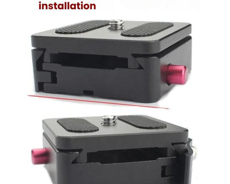 P50 Camera Quick Release Clamp & Plate Kit with 3/8 Inch Thread Thread For Stabilizers, Tripods, Monopods, Sliders