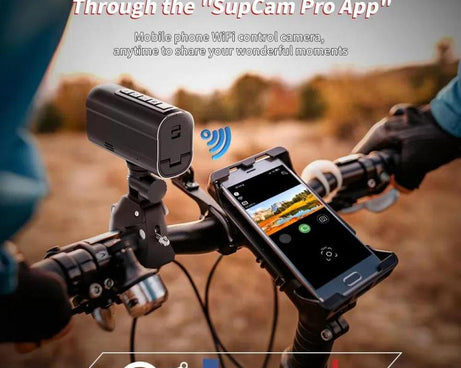 5K Action Camera WiFi Sport DV Riding Bicycle Drive Recorder With Led Light EIS Anti-shake