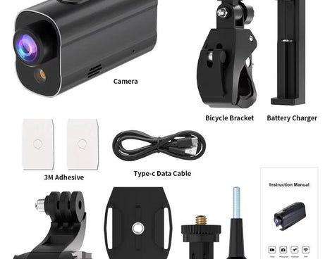 5K Action Camera WiFi Sport DV Riding Bicycle Drive Recorder With Led Light EIS Anti-shake