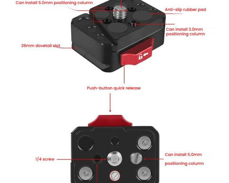 V-Mount Quick Release Plate Quick Release Kit Sports Camera Mount