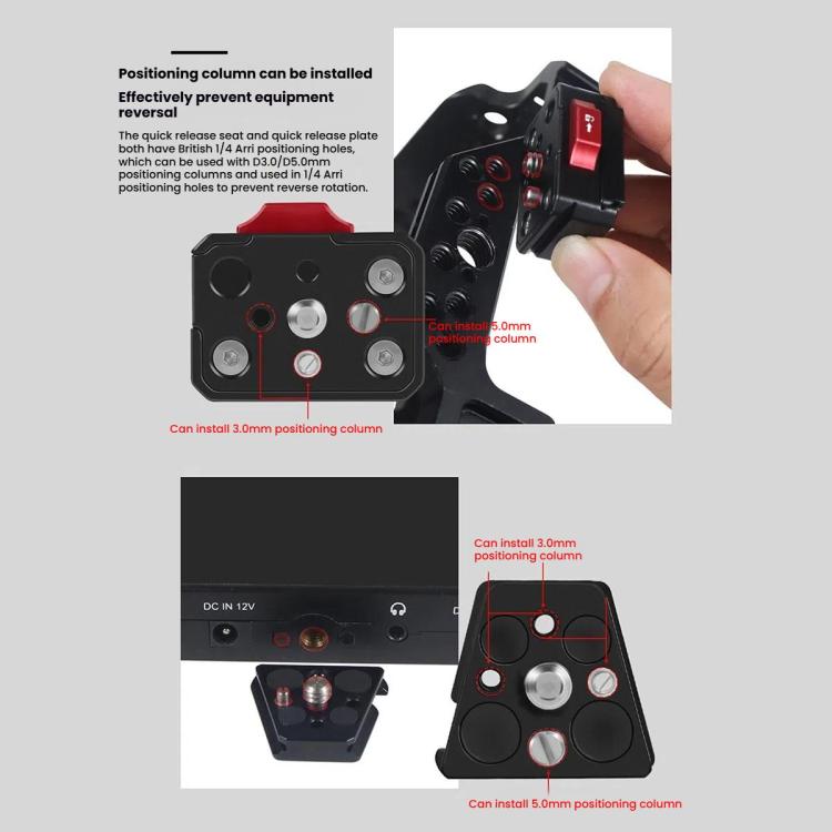 V-Mount Quick Release Plate Quick Release Kit Sports Camera Mount