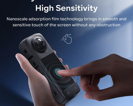 For Insta360 X5 / X4 aMagisn Tempered Glass Screen Protector Anti-Scratch 9H Hardness